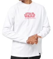 RE:COVERED X STAR WARS Herren Langarm-Shirt Das Imperium schlägt zurück oder mit Poster-Print Baumwoll-Shirt Longsleeve Weiß oder Schwarz