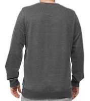 RE:COVERED X DISNEY Herren Rundhals-Pullover mit MICKEY MOUSE Print und Schriftzug Alltags-Sweater mit Baumwollanteil Grau