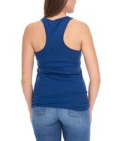 ROCKUPY Neoh Damen Tank-Top mit Totenkopf-Print Baumwoll-Shirt Sommer-Shirt 218006 Dunkelblau