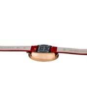 Pierre Cardin women's watch with a modern dial, analog quartz watch with a leather strap, 3 ATM, 32 mm CMA.000, pink, red, or gray