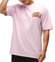 Camiseta de hombre RE:COVERED X CAPCOM con estampado de Street Fighter Vega, Ryu y Blanka, de algodón, cuello redondo, MMDIF18, azul/gris/morado