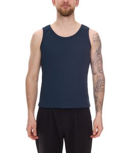 STONES Herren Tank Top modernes Shirt aus Baumwolle Rundhals-Top Muskel-Shirt Unterhemd Dunkelblau