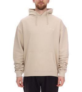 Sweat à capuche oversize pour homme STONES, sweat à capuche moderne en coton 400 g/m² avec capuche et logo brodé, beige