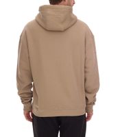 STONES Herren Oversized-Hoodie moderner Baumwoll-Hoodie 400gsm mit Kapuze mit Logo-Stickerei Hellbraun