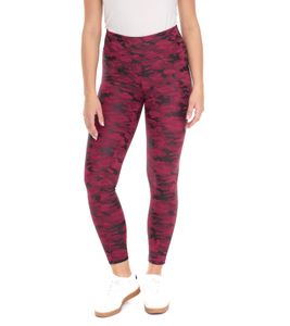 ROCKUPY Damen Leggings modische Fitness-Hose im Camouflage-Look Workout-Hose 393230 Lila/Schwarz