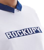 ROCKUPY Damen Sweatshirt Baumwoll-Shirt Winter-Sweater mit Logo-Stickerei RPW20_040302 001 Weiß