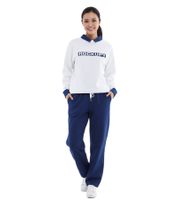 ROCKUPY Damen Sweatshirt Baumwoll-Shirt Winter-Sweater mit Logo-Stickerei RPW20_040302 001 Weiß