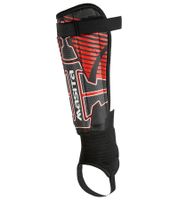 masita TEXAS parastinchi con chiusura in velcro e ammortizzatore EVA 7101 Nero/Rosso/Bianco
