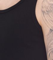 STONES Herren Tank Top modernes Muskel-Shirt aus Baumwolle Rundhals-Top Unterhemd Weiß, Schwarz oder Rot