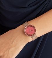 Pierre Cardin Women's Watch with a Modern Dial Analog Quartz Watch with a Stainless Steel Bracelet 3ATM 33mm CMA.0001 Rose Gold/Black or Rose Gold/Red