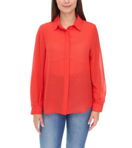 Aniston Women's Summer Blouse, Stylish Chiffon Blouse, Long-Sleeved Shirt, 14124228 Red