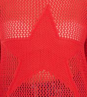 Aniston CASUAL Women's Knit Sweater with Openwork Pattern, Fashionable Everyday Sweater 54941968 Red