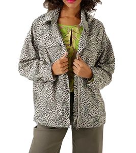 Giacca da donna Aniston CASUAL con stampa leopardata, giacca da mezza stagione, 98225532, beige/verde neon