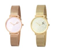 Orologio da donna Pierre Cardin con abbreviazione del marchio sul quadrante, orologio analogico al quarzo con bracciale in acciaio inossidabile, 3ATM 31mm, oro, oro rosa
