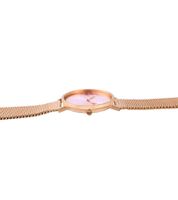 Orologio da donna Pierre Cardin con abbreviazione del marchio sul quadrante, orologio analogico al quarzo con bracciale in acciaio inossidabile, 3ATM 31mm, oro, oro rosa