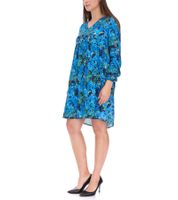 Aniston CASUAL Women's Mini Dress, Summer Dress, Long-Sleeved Dress, 36726314, Blue/Green