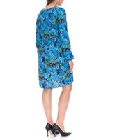 Aniston CASUAL Women's Mini Dress, Summer Dress, Long-Sleeved Dress, 36726314, Blue/Green