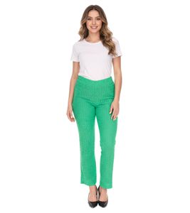 Pantalon d'été Aniston CASUAL pour femme, coupe bootcut, évasé léger, taille haute, vert 61443431