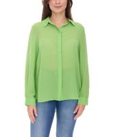 Aniston SELECTED camicetta estiva da donna a maniche lunghe con colletto Kent camicetta estiva basic 71710315 Verde