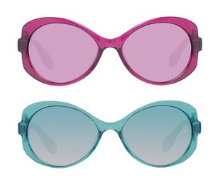 Lunettes de soleil femme adidas Lunettes papillon Lunettes dégradées Filtre de protection UVA et UVB Catégorie 2 Lunettes de vacances Violet ou turquoise