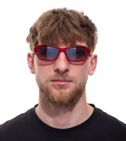 Adidas Sunglasses for Men and Women: Rectangular Gradient Sunglasses with Mirrored UVA & UVB Protection in Red, Black, or Turquoise