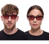 Adidas Sunglasses for Men and Women: Rectangular Gradient Sunglasses with Mirrored UVA & UVB Protection in Red, Black, or Turquoise