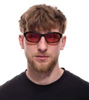 Adidas Sunglasses for Men and Women: Rectangular Gradient Sunglasses with Mirrored UVA & UVB Protection in Red, Black, or Turquoise