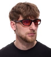 Adidas Sunglasses for Men and Women: Rectangular Gradient Sunglasses with Mirrored UVA & UVB Protection in Red, Black, or Turquoise