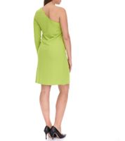 Aniston CASUAL Women's Summer Dress, Fashionable One-Shoulder Mini Dress 71366612 Green