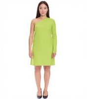 Aniston CASUAL Women's Summer Dress, Fashionable One-Shoulder Mini Dress 71366612 Green
