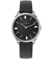 Orologio da polso da uomo Pierre Cardin analogico al quarzo con cinturino in pelle 3ATM 40mm nero o blu