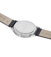 Orologio da polso da uomo Pierre Cardin analogico al quarzo con cinturino in pelle 3ATM 40mm nero o blu