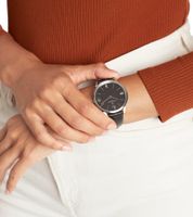 Orologio da polso da uomo Pierre Cardin analogico al quarzo con cinturino in pelle 3ATM 40mm nero o blu