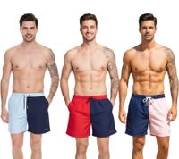 Pierre Cardin Men's Swim Shorts, Fashionable Swim Shorts LA205027 Red/Navy, Navy/Pink, or Blue
