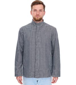 Giacca mezza stagione da uomo con motivo pied de poule, giacca autunnale 957466, nero/bianco