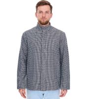 Men's Transitional Jacket with Houndstooth Pattern, Autumn Jacket 957466, Black/White