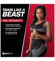 BEASTGEAR Elite Premium-Aluminium-Springseil 3m Speed-Fitness-Springseil oder 2,8m Speed-Fitness-Springseil aus Stahl Fitness Boxen, MMA, HIIT, Krafttraining und Double Unders Rot/Schwarz oder Schwarz