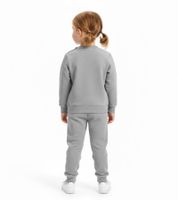 PUMA Kids' Jogging Suit for Boys and Girls, 2-Piece Set: Sweatshirt, Crew Neck Sweater, Cotton Set 627915 03 Grey