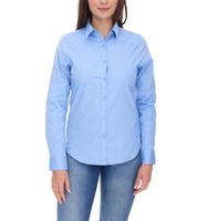 ELEVATE Hamell camicia a maniche lunghe semplice camicetta da donna camicia in popeline camicetta 3816940 azzurro