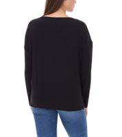 Damen Langarm-Pullover mit Weihnachts-Muster Shirt mit Pailletten Longsleeve mit Glitzer-Aufdruck 951384 Schwarz/Gold