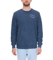 SKY REBEL Men's Round Neck Cotton Sweater with an Antique Look H10068C21372A 12400 Dark Blue
