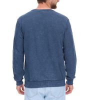 SKY REBEL Men's Round Neck Cotton Sweater with an Antique Look H10068C21372A 12400 Dark Blue
