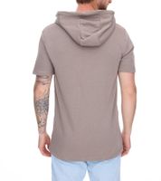 EIGHT2NINE Men's Short-Sleeved Cotton Hoodie, T-Shirt, Summer Hoodie H10014L22462AEN Light Gray, Khaki, Brown, or Beige