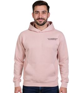 SUBLEVEL Felpa con cappuccio da uomo in cotone con tasche H10014T21326A1 13300 Rosa