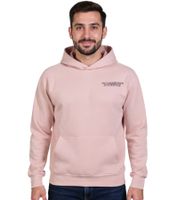 Sudadera con capucha SUBLEVEL para hombre, de algodón, con bolsillos, H10014T21326A1 13300, color rosa