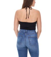 COURSE Damen Crop Top stylisches Sommer-Shirt Tank-Top 900679 Schwarz