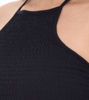 COURSE Damen Crop Top stylisches Sommer-Shirt Tank-Top 900679 Schwarz