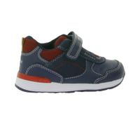 Baskets pour tout-petits GEOX B Rishon B. A avec semelle respirante Chaussures mi-hautes à fermeture velcro Chaussures bébé B160RA 054AU C0735 Bleu foncé