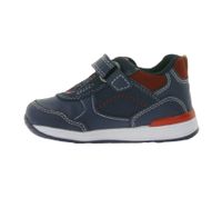 Baskets pour tout-petits GEOX B Rishon B. A avec semelle respirante Chaussures mi-hautes à fermeture velcro Chaussures bébé B160RA 054AU C0735 Bleu foncé
