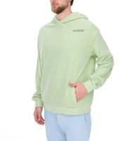 SUBLEVEL Men's Hooded Cotton Hoodie with Pockets H10014T21326A Pink, Light Green, or White
